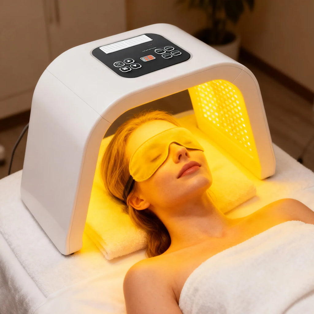 7 Colors PDT Photon Light Therapy LED Face Mask, 287 LEDs Skin Care Light Machine Facial Rejuvenation Salon Spa Beauty Equipment