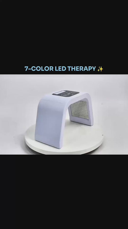 Lumé LED Light Therapy Face Mask - product demo video showing 7-color light modes and daily use routine